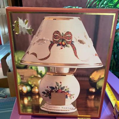 Lenox Holiday Tartan Candle Lamp