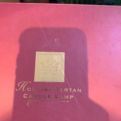 Lenox Holiday Tartan Candle Lamp