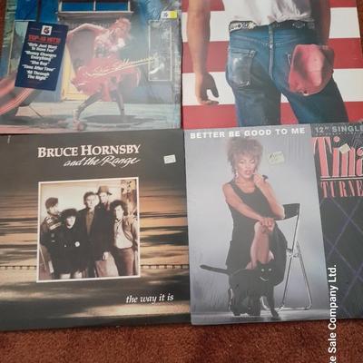 LP ALBUMS - GREAT LOT! Bruce Hinsby - Tina Turner - Cindi Lauper - Bruce Springsteen