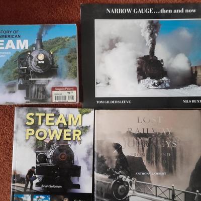 Four Railroad books - Steam Power - Lost railway Journey's - Narrow Gauge and more