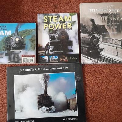 Four Railroad books - Steam Power - Lost railway Journey's - Narrow Gauge and more