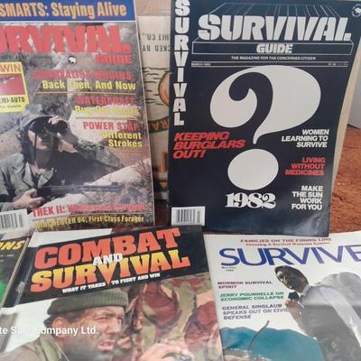 Back Issue magazines - Survival - Survive - Backpacker Combat and Survival book