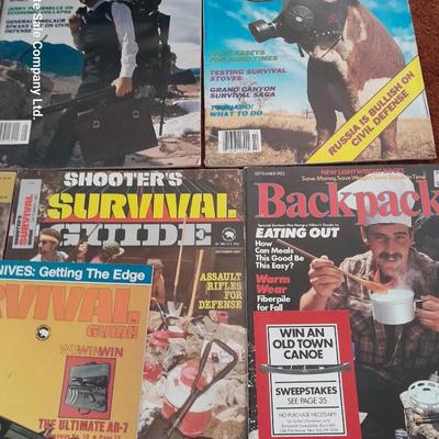 Back Issue magazines - Survival - Survive - Backpacker Combat and Survival book