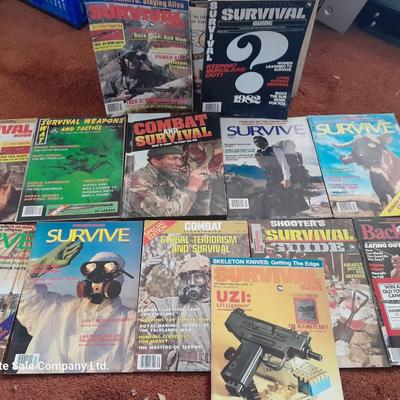 Back Issue magazines - Survival - Survive - Backpacker Combat and Survival book