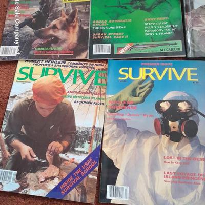 Back Issue magazines - Survival - Survive - Backpacker Combat and Survival book