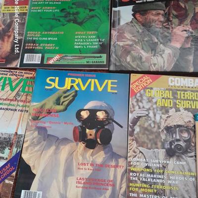 Back Issue magazines - Survival - Survive - Backpacker Combat and Survival book