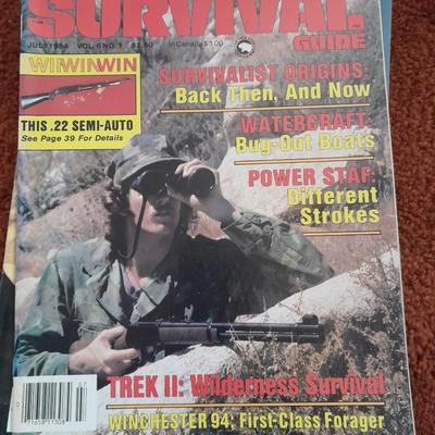 Back Issue magazines - Survival - Survive - Backpacker Combat and Survival book