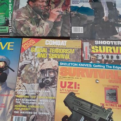 Back Issue magazines - Survival - Survive - Backpacker Combat and Survival book
