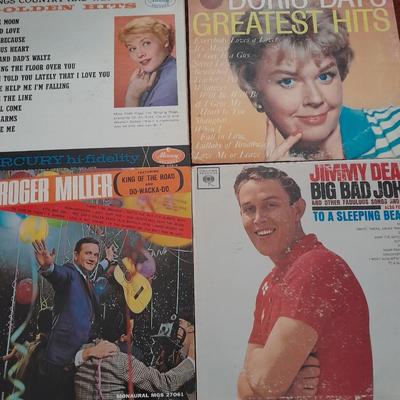 LP Albums - Doris Day - Patti Page - Roger Miller - Jimmy Dean Records