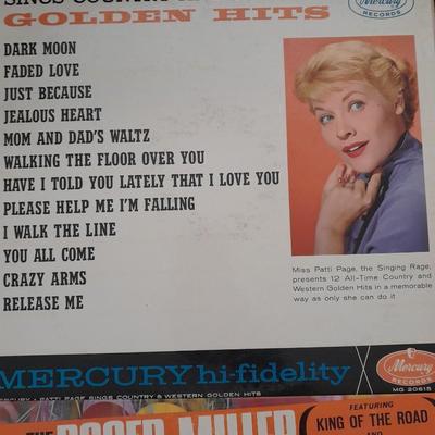 LP Albums - Doris Day - Patti Page - Roger Miller - Jimmy Dean Records