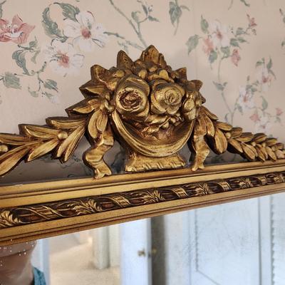 Ornate Gold Framed Heavy Mirror 24x35