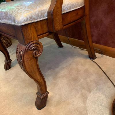 Carved wooden chair