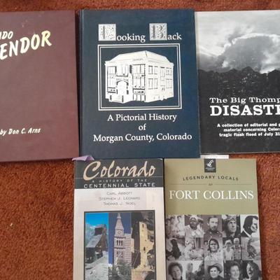 Collection of great books all on Colorado - Fort Collins - Morgan County - Big Thompson flood - and more