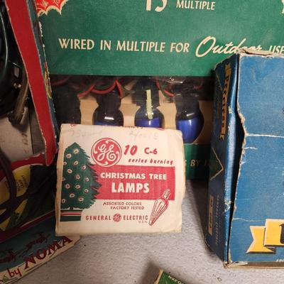 Vintage Christmas lights lot
