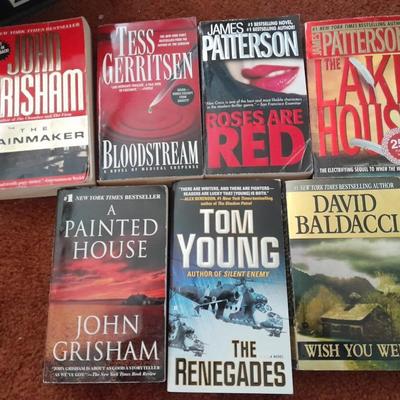 Softback books - James Patterson & John Grisham - Tom Young - David Baldacci