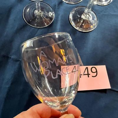Assorted wine glasses