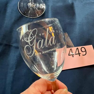 Assorted wine glasses