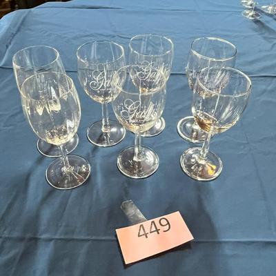 Assorted wine glasses