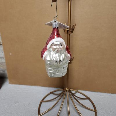 Radko Santa in chimney ornament