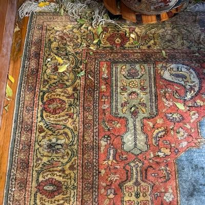 Vegetable Dye Antique Kerman Large Persian Rug Handmade Wool Carpet