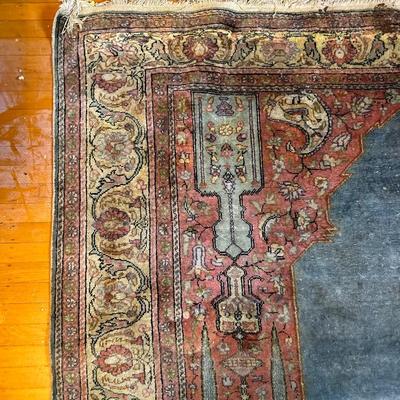 Vegetable Dye Antique Kerman Large Persian Rug Handmade Wool Carpet
