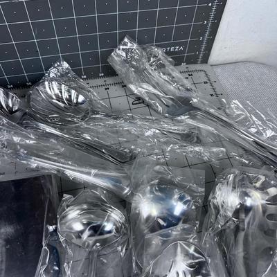 GIANT Reed & Barton Stainless Steel Full SERVING Utensil Set Arlington Pattern.