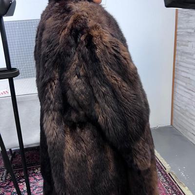 Full Length Rabbit Coat ESCADA by Margretha Ley Sz. 36
