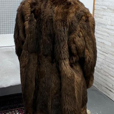 Full Length Rabbit Coat ESCADA by Margretha Ley Sz. 36