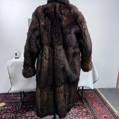 Full Length Rabbit Coat ESCADA by Margretha Ley Sz. 36