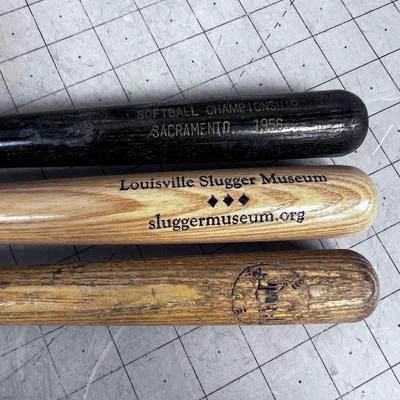 3 Miniature Bats 