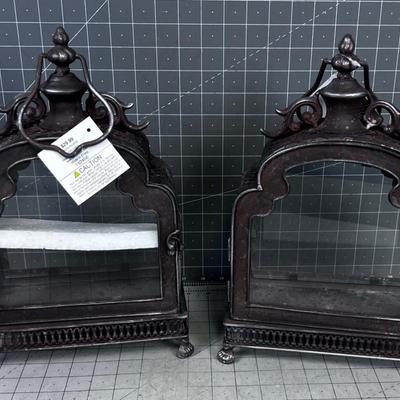 Candle Lanterns, Matched Pair
