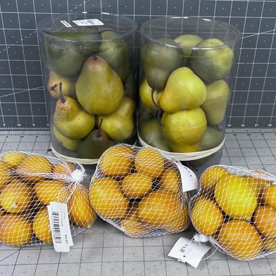Lemons & Pears - FAUX Decorative! New