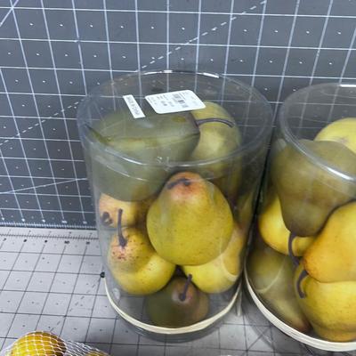 Lemons & Pears - FAUX Decorative! New