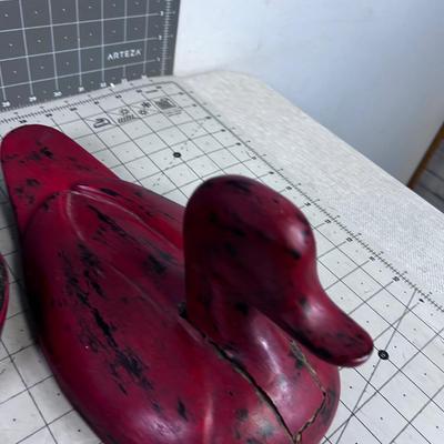 Red Lacquer Duck Boxes, CUTE! New 