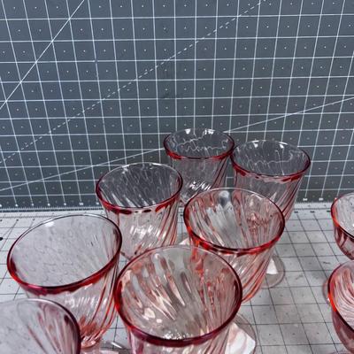 7 Goblets and 4 Champagne or Sherbets 