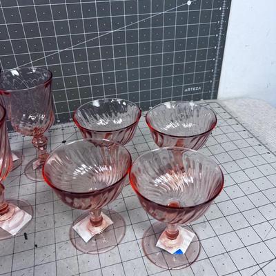 7 Goblets and 4 Champagne or Sherbets 