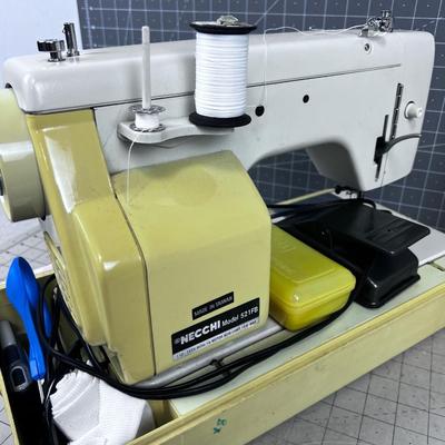 NECCHI Portable Sewing Machine, With Case, Model 521