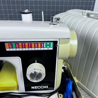 NECCHI Portable Sewing Machine, With Case, Model 521