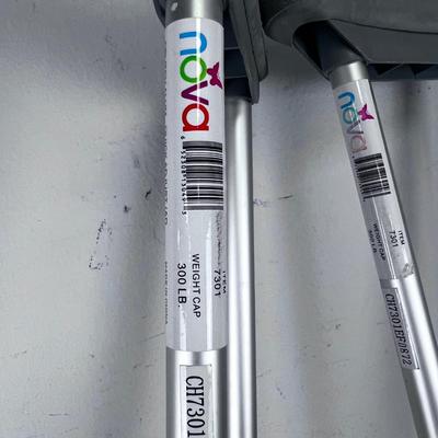 NOVA Adjustable Crutches, 300 Pound Weight Capacity