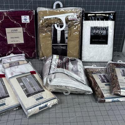 Mixed lot of NEW Drapery & Curtains