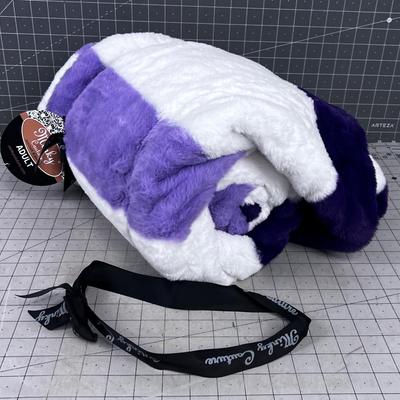 A REAL NEW MINKY! Purple & White