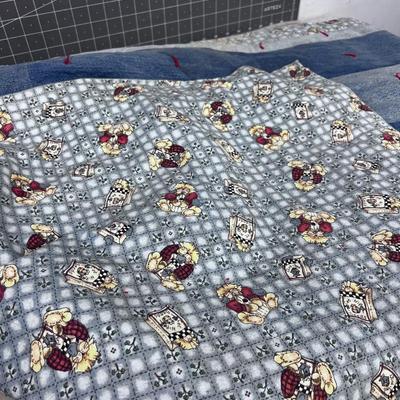 Cute LEVI Patchwork Throw