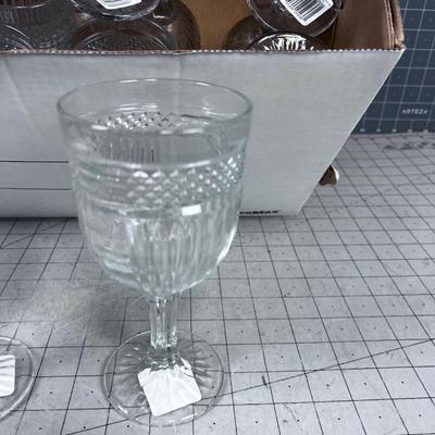15 LIBBY Goblets, Water Goblets NEW Radiant Pattern/ Style