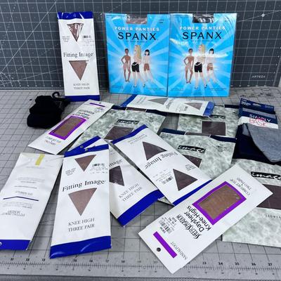 Panty Hose, Spanx and Knee Highs ALL NEW 