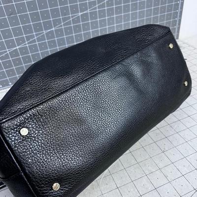 Tory Burch BLACK Leather & Gold Chain 
