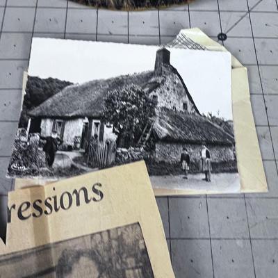 Hand Painted Plate of French Cottage with an Article about the Cottage. Very popular! 