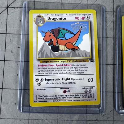 2 Vintage PokÃ©mon Cards in Sleeves 