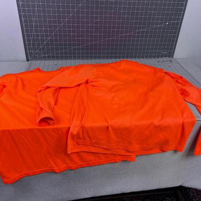 Cabela's Long Sleeve And Carhart Short ORANGE