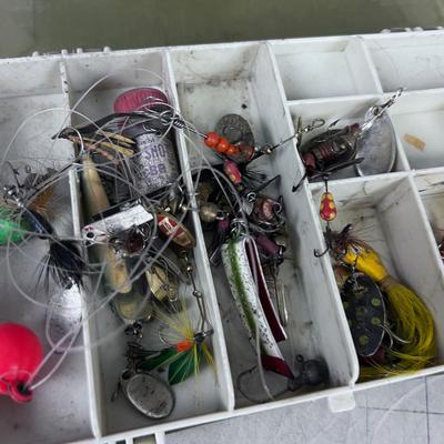 TACKLE BOX, With old Lures in it