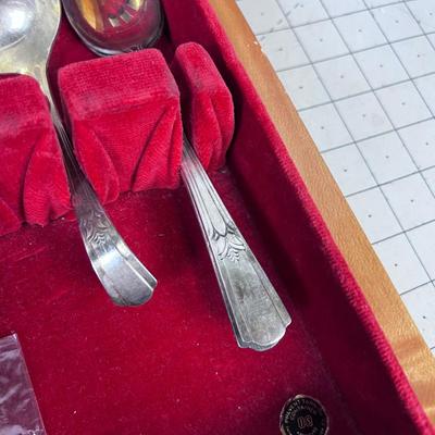 Antique Wm. Rogers Silver Plate Art Deco Design 